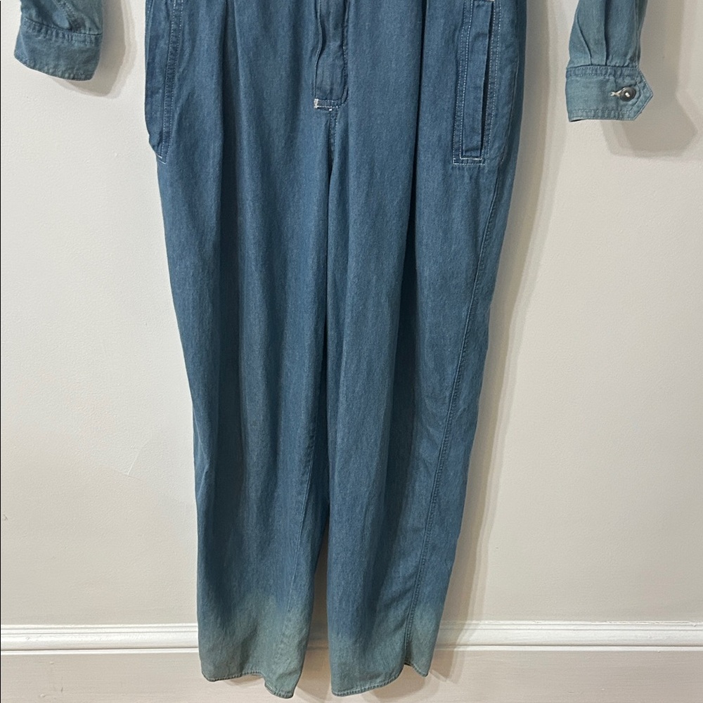 Vintage Liz Wear Jumpsuit Women’s Large Denim 80s Faded Casual - Picture 5 of 16